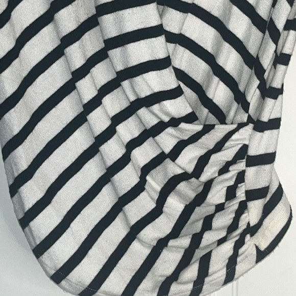 Joes Jeans Twist Wrap Striped Top - Small - Picture 3 of 9